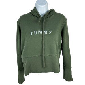 Tommy Jeans Womens Green Hoodie Size Large